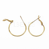 Brass Hoop Earrings Settings EJEW-F124-01C-B-2