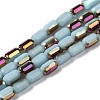 Electroplate Glass Beads Strands EGLA-D031-01-10-1