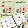 Square Wooden Stamps DIY-WH0546-041-3