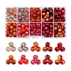 10 Style Spray Painted & Drawbench Transparent & Baking Painted Glass Beads GLAA-YW0001-26D-1