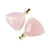 Natural Rose Quartz Pendants G-L614-D04-G04-2