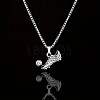 Football Soccer Shoe Alloy Pendant Necklaces FS-WG4A7BD-01-1-1