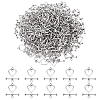 200 Bags Tibetan Style Alloy Toggle Clasps FIND-ME0003-16-1