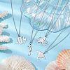 Non-Tarnish Ocean Theme Pendant Necklaces NJEW-JN04871-2