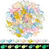 70Pcs 7 Colors Luminous Transparent Resin Shark Ornaments DJEW-SC0001-23-1
