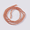 Glass Beads Strands EGLA-E057-02A-10-2