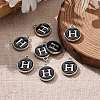 Platinum Plated Alloy Charms X-ENAM-S118-02H-P-5