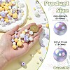 250G UV Plating Rainbow Iridescent Opaque Acrylic Beads PACR-CJ0001-39-2