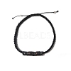 Coconut & Non-magnetic Synthetic Hematite Braided Bead Bracelet BJEW-PH01415-09-1