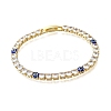 Brass Enamel Link & Charm Bracelets BJEW-Z094-02G-03A-4