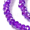 Baking Electroplate Glass Beads Strands DGLA-A039-J4mm-B05-3