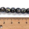 Handmade Dichroic Foil Glass Beads Strands DICH-U001-02C-4