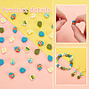 120Pcs 6 Colors Easter Themed Handmade Polymer Clay Beads CLAY-PH0001-92-4