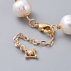 Natural Cultured Freshwater Pearl Beads Link Bracelets BJEW-JB04818-6
