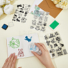 CRASPIRE 2 Sheets 2 Styles PVC Plastic Stamps DIY-CP0010-06B-3