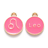 Alloy Enamel Pendants ENAM-S124-01B-03G-1