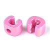 UV Plating Opaque Acrylic Beads PACR-ZX018-04C-2