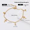 Religion 304 Stainless Steel Charm Anklets for Women RS4096-3-1