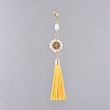 Polyester Tassel Big Pendant Decorations HJEW-JM00379-M-4