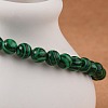 Synthetic Malachite(Dyed) Bead Stretch Bracelets BJEW-K212-A-031-4