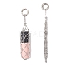 304 Stainless Steel Macrame Pouch Empty Stone Holder Pendant Decorations SA-CJCA03-02-1