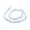 Natural  Aquamarine Beads Strands G-D0010-25-2