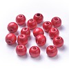Dyed Natural Wood Beads WOOD-Q006-12mm-01-LF-1