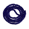 Opaque Solid Color Imitation Jade Glass Beads Strands EGLA-A044-P1mm-D07-3