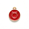 Alloy Enamel Pendants X-ENAM-S124-01A-07C-2