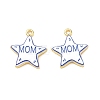 Printed Brass Pendants KK-CBA42CA-08G-07-1