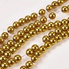 Electroplate Non-magnetic Synthetic Hematite Beads Strands X-G-J169A-4mm-04-1