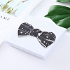 10 Yards Silver Stamping Star Organza Ribbons SRIB-LP0001-09A-3