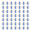 100Pcs Crackle Transparent Glass Beads GLAA-TADJ0001-12D-2