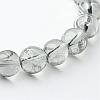Drawbench Transparent Glass Round Beads Strands X-GLAD-Q012-8mm-09-1