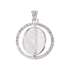 Alloy Pendant Cabochon Settings Y-PALLOY-S107-005P-RS-3