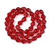 Electroplate Glass Beads Strands EGLA-N012-08N-2