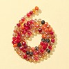 5 Strands 5 Colors Electroplate Glass Beads Strands EGLA-FS0001-31-3