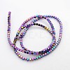 Electroplate Non-magnetic Synthetic Hematite Beads Strands G-J212C-02-2