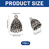 10Pcs Tibetan Style Zinc Alloy Pendant Bails FIND-CA0011-51-2