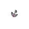 Angel Wing Heart 316L Surgical Stainless Steel Pave Cubic Zirconia Tongue Rings FS-WG901EE-05-1