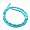 Natural Magnesite Round Beads Strands TURQ-G148-03-4mm-2