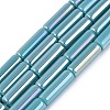 Electroplate Opaque Glass Beads Strands EGLA-Q132-02A-B03-1