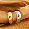 304 Stainless Steel Two-layer C-Shaped Cuff Earrings EJEW-M073-10PG-01-4