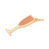 Brass Enamel Pendants KK-U062-02A-03-2