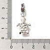 Rack Plating Alloy Rhinestone European Dangle Charms FIND-H005-45P-05-3