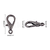 Alloy Lobster Claw Clasps PALLOY-OC0001-72-2