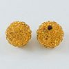 Pave Disco Ball Beads X-RB-A130-10mm-14-1