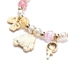 Colorful Alloy Enamel Cute Charms Bracelet BJEW-JB08661-7