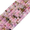 Natural Multicolor Tourmaline Beads Strands G-G106-A06-01-1