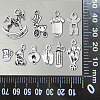 100pcs 10 Style Tibetan Style Alloy Charms TIBEP-CJ0001-29-9